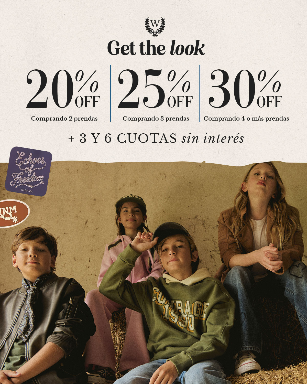 Promocion 20%, 25% y 30% en coleccion invierno 2026